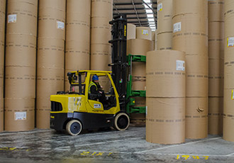 Save moving costs with with Spacesaver lift trucks